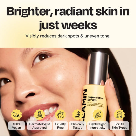 Vitamin C Brightening Serum – Fade Dark Spots & Even Skin Tone