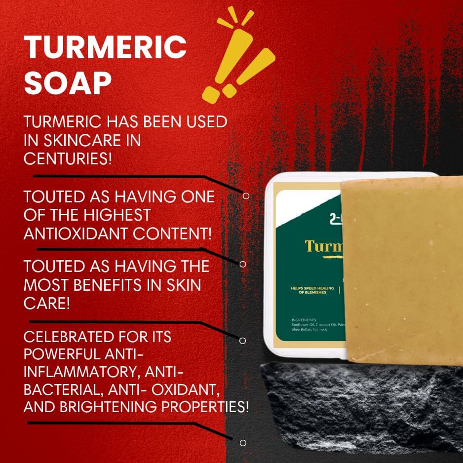 Turmeric Dark Spot Bar – Natural Brightening Soap for Face & Body