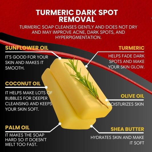 Turmeric Dark Spot Bar – Natural Brightening Soap for Face & Body
