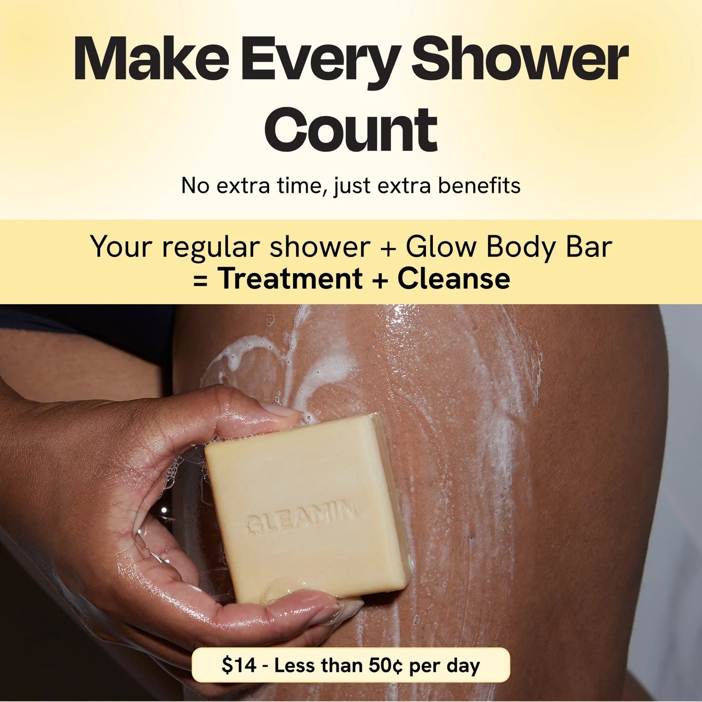 Glow Body Bar – Daily Brightening Soap for Smooth, Even Skin