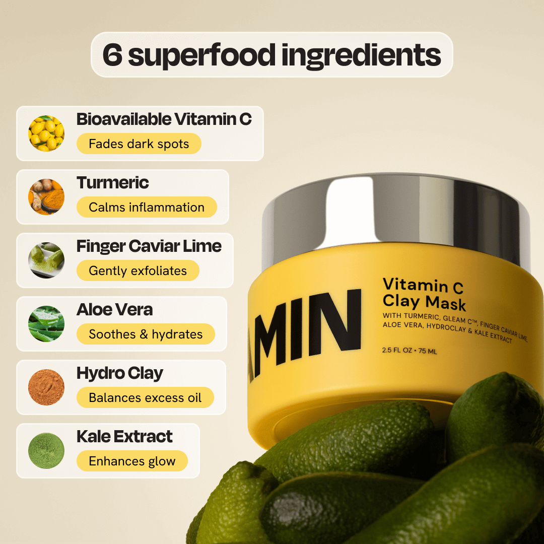 Vitamin C Clay Mask – Fade Dark Spots in 10 Minutes