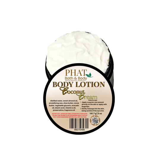 Coconut Cream Moisturizing Body Lotion with Shea & Cocoa Butter | 5 oz