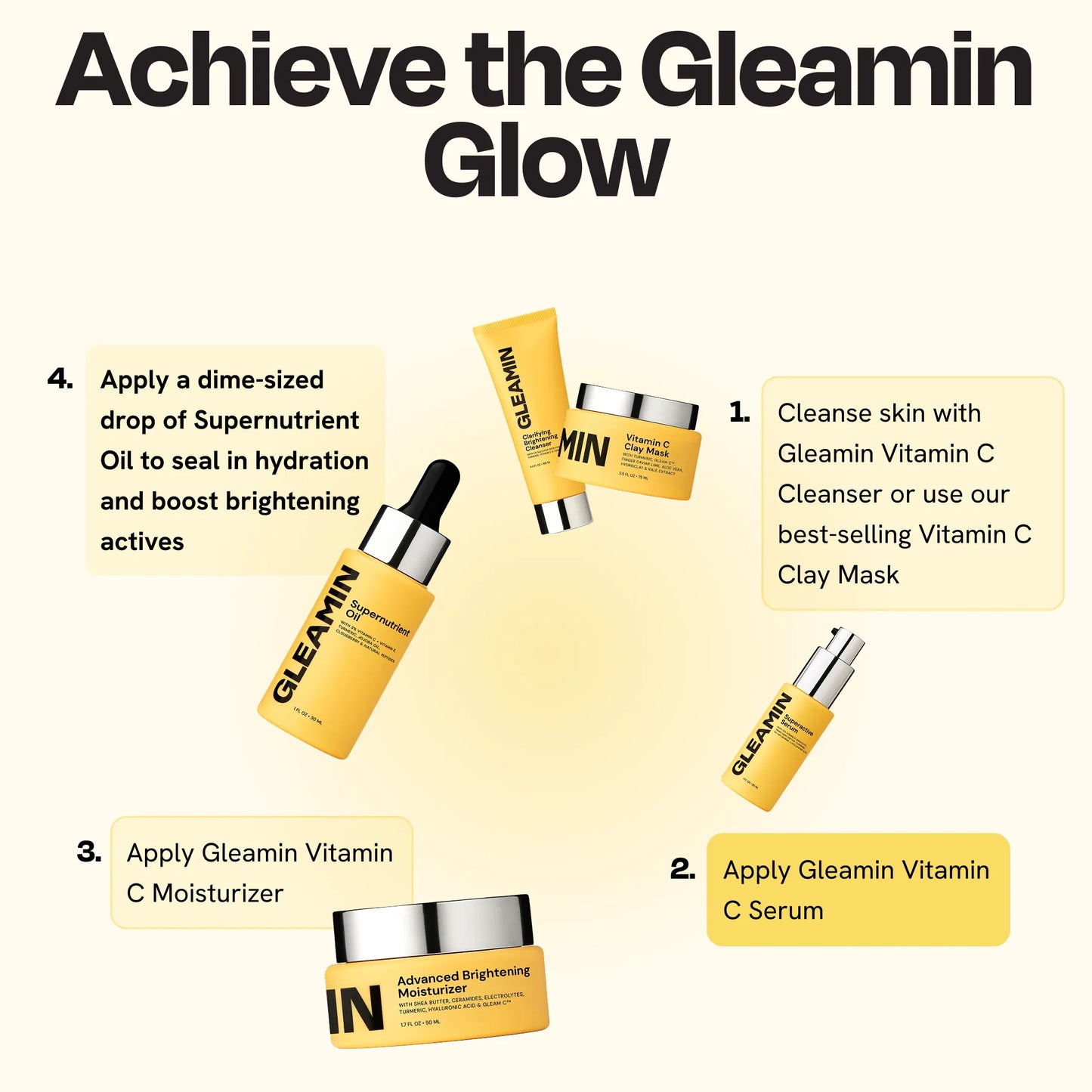 Vitamin C Brightening Serum – Fade Dark Spots & Even Skin Tone